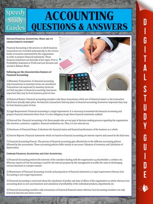 cover image of Accounting Questions & Answers